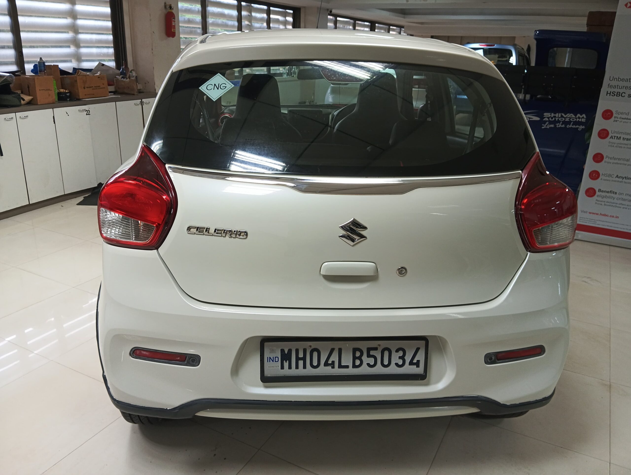 Celerio VXI CNG white